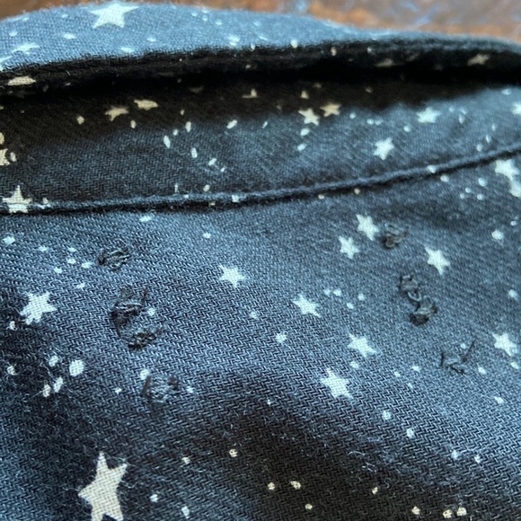 MADEWELL Oversized Ex-Boyfriend Shirt in Star Print Size Small - Picture 16 of 16